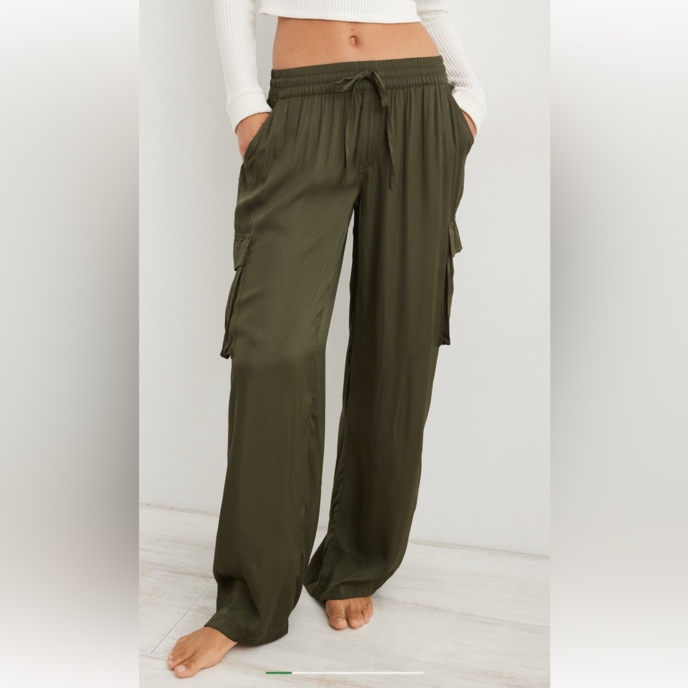 Aerie Shine Cargo Skater Pant